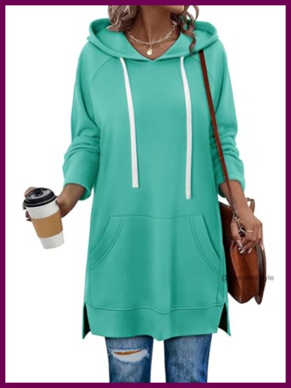 Oversized Hoodie Dress Kangaroo Pocket Long Sleeve Pullover Sweatshirt
